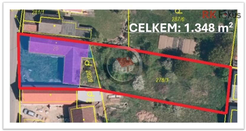 Prodej rodinného domu, Dolní Libochová, 1348 m2
