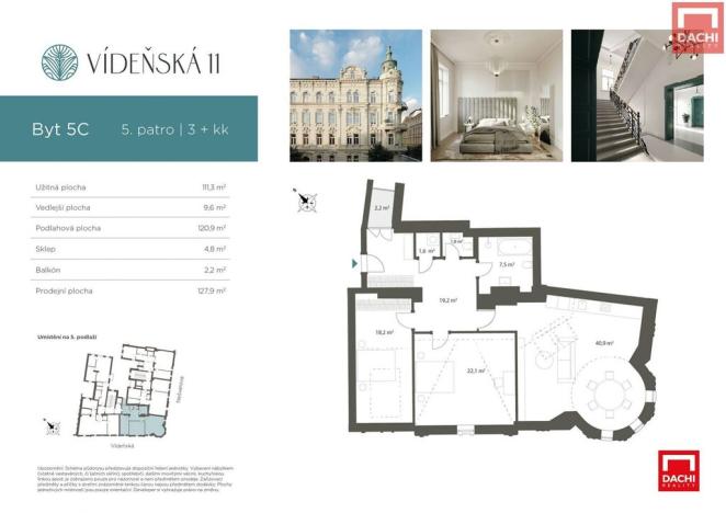 Prodej bytu 3+kk, Olomouc, Vídeňská, 127 m2