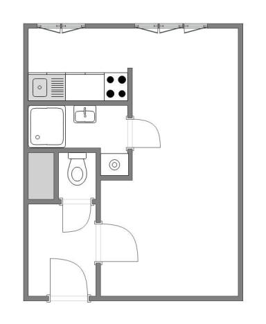 Prodej bytu 1+kk, Praha - Holešovice, Tovární, 37 m2
