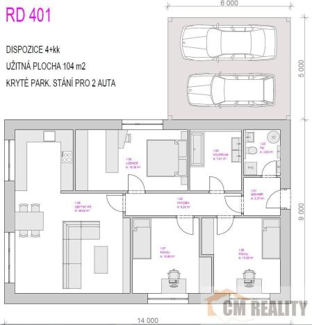 Prodej rodinného domu, Výšovice, 104 m2
