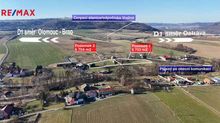 Prodej komerčního pozemku, Vražné, 13407 m2