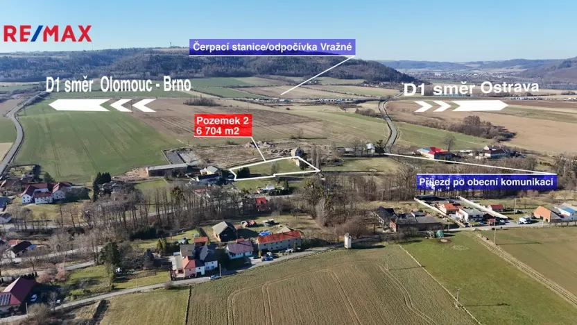 Prodej komerčního pozemku, Vražné, 6704 m2