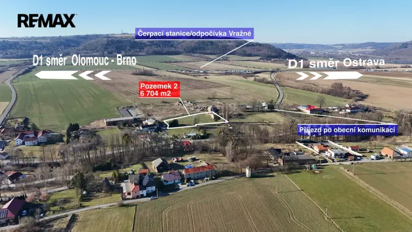 Prodej komerčního pozemku, Vražné, 6704 m2