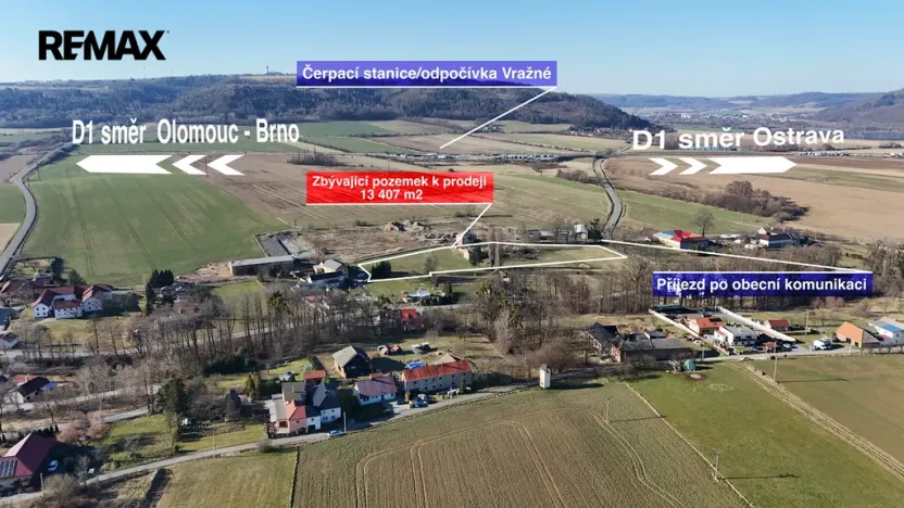 Prodej komerčního pozemku, Vražné, 6704 m2