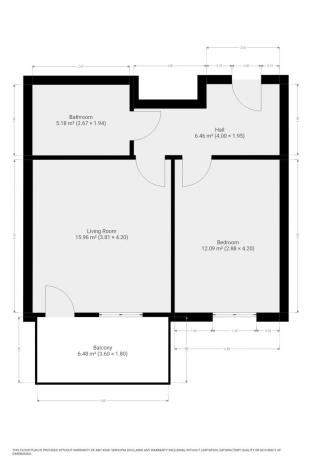 Pronájem bytu 2+kk, Praha - Prosek, Čakovická, 41 m2