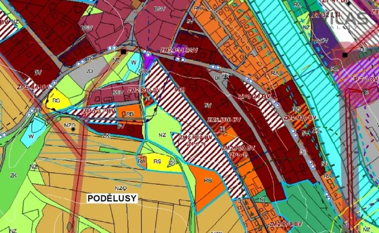 Prodej pozemku pro bydlení, Týnec nad Sázavou - Podělusy, 891 m2