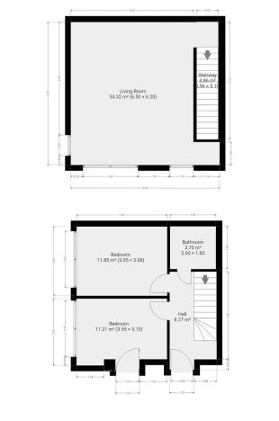 Pronájem bytu 3+kk, Praha - Kamýk, Zárubova, 68 m2