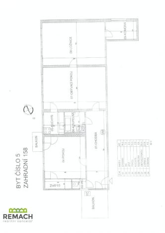 Pronájem bytu 4+1, Broumov, Zahradní, 92 m2