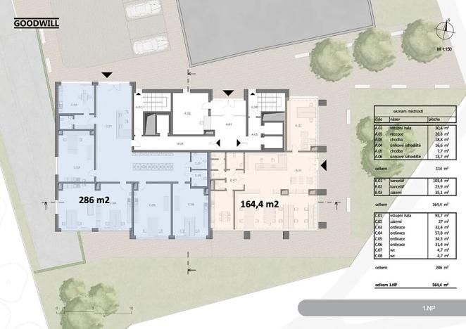 Pronájem obchodního prostoru, Brno, Královopolská, 167 m2