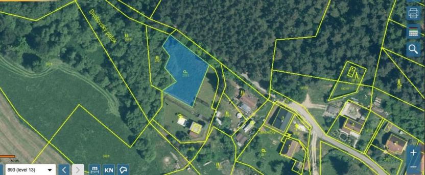 Prodej zahrady, Dlouhá Ves, 782 m2