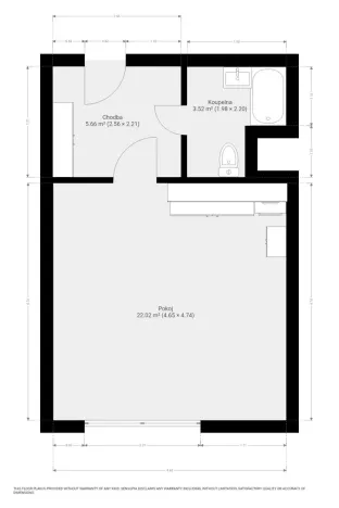 Pronájem bytu 1+kk, Brno, Blatnická, 33 m2