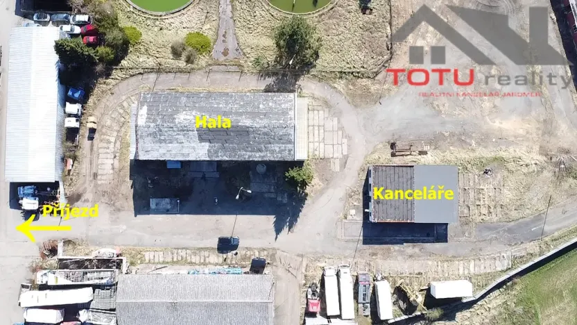Pronájem výrobních prostor, Černožice, K čáslavkám, 3010 m2