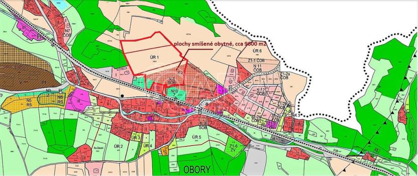 Prodej podílu 1/2 pozemku pro bydlení, Obory, 41779 m2