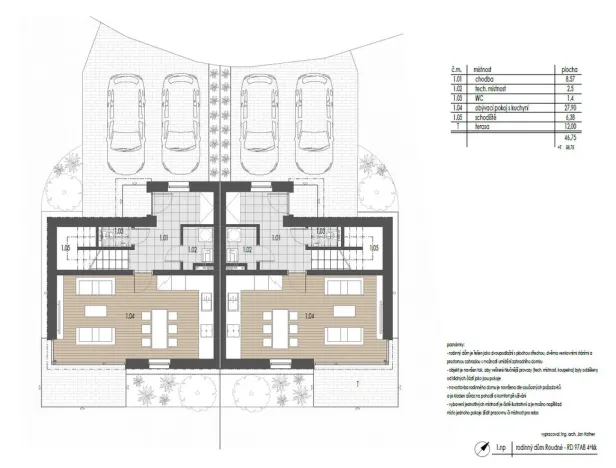Prodej rodinného domu, Roudné, Ječná, 85 m2