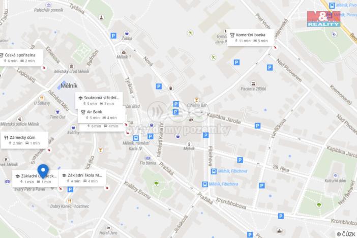 Prodej obchodního prostoru, Mělník, Krombholcova, 300 m2