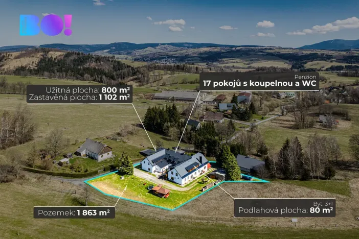 Prodej ubytování, Staré Město - Chrastice, 800 m2