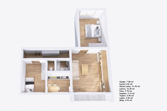 Prodej bytu 3+1, Praha - Nusle, Kloboučnická, 65 m2