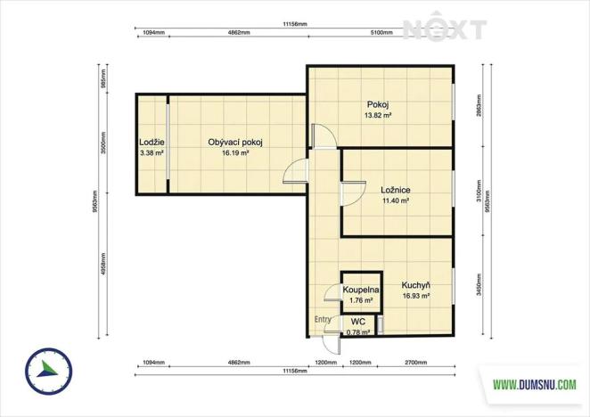 Prodej bytu 3+1, Jeseník, Klicperova, 60 m2