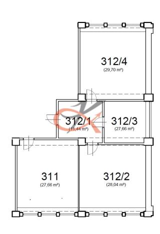 Pronájem kanceláře, Rožnov pod Radhoštěm, 1. máje, 124 m2