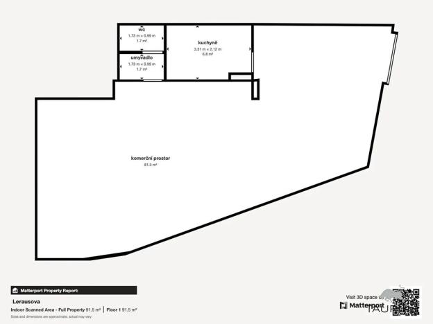 Prodej kanceláře, Praha - Košíře, Lerausova, 92 m2