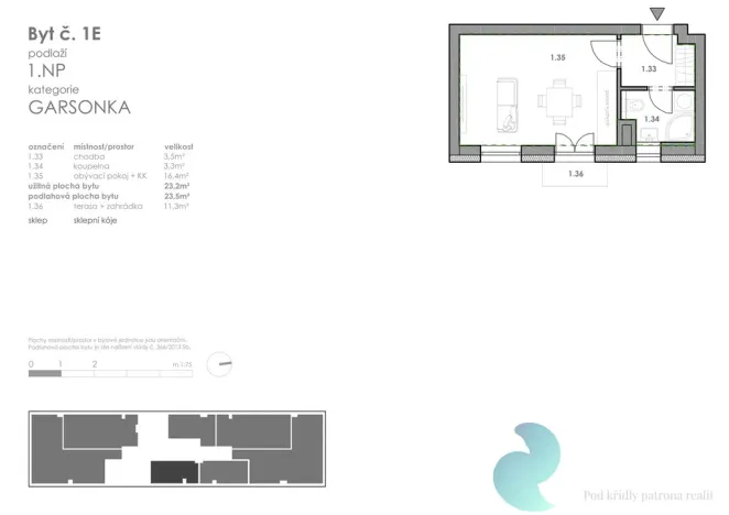 Prodej bytu 1+kk, České Budějovice - České Budějovice 5, 23 m2