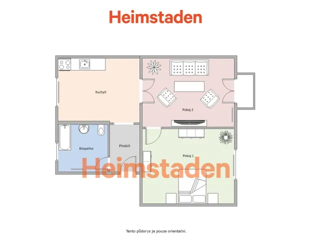 Pronájem bytu 2+1, Havířov - Šumbark, Anglická, 50 m2