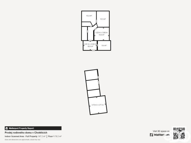 Prodej rodinného domu, Smidary - Chotělice, 158 m2