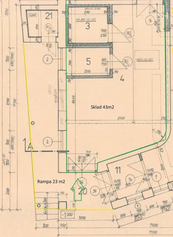 Pronájem skladu, Pohořelice, Hybešova, 66 m2