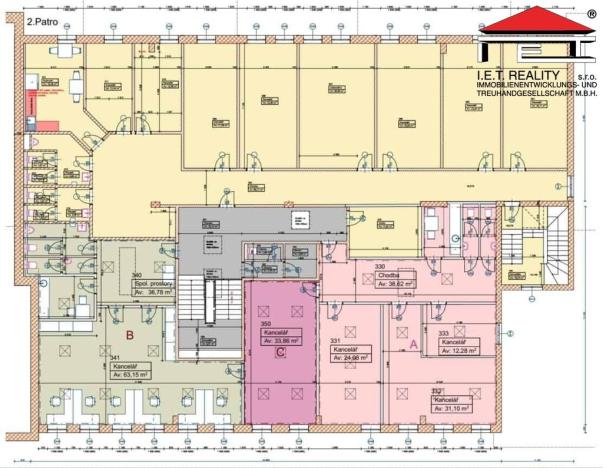 Pronájem kanceláře, Frýdek-Místek, Bruzovská, 402 m2