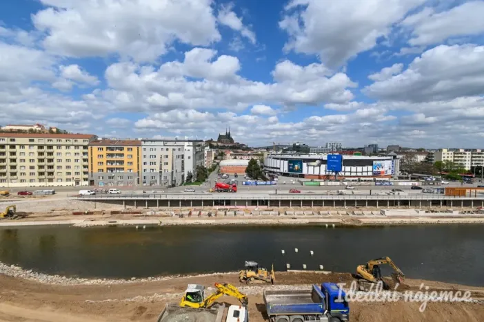 Pronájem bytu 2+1, Brno - Štýřice, Bakalovo nábřeží, 55 m2