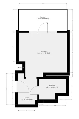 Pronájem bytu 1+kk, Praha - Vinohrady, Chrudimská, 22 m2