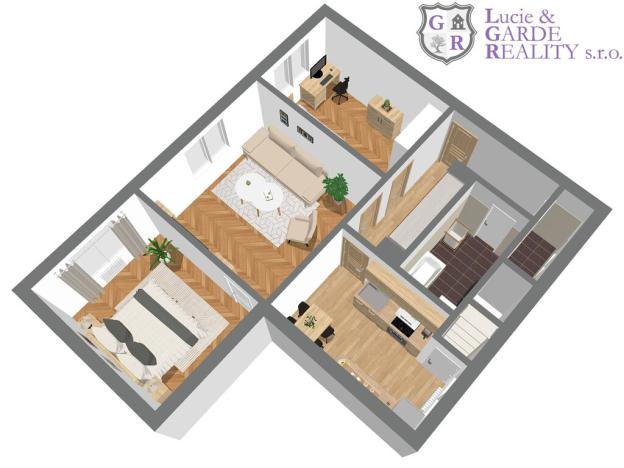 Prodej bytu 3+1, České Budějovice, Jeremiášova, 64 m2