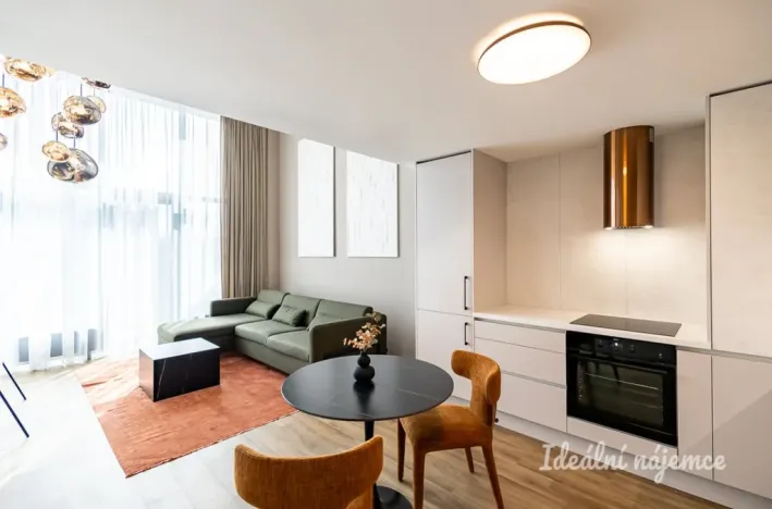 Pronájem bytu 1+kk, Praha - Holešovice, V háji, 43 m2