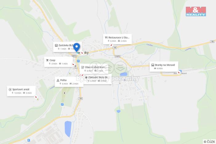 Prodej pozemku pro bydlení, Branky, 397 m2