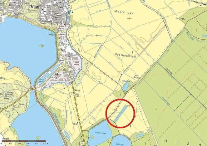 Prodej pole, Třeboň, 7515 m2