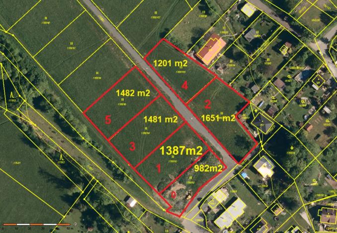 Prodej pozemku pro bydlení, Lichnov, 1387 m2