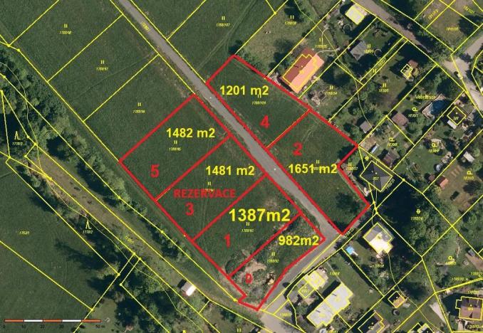 Prodej pozemku pro bydlení, Lichnov, 1481 m2