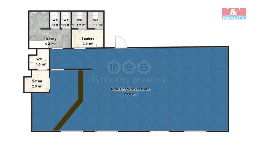 Pronájem obchodního prostoru, Lysá nad Labem, Československé armády, 97 m2