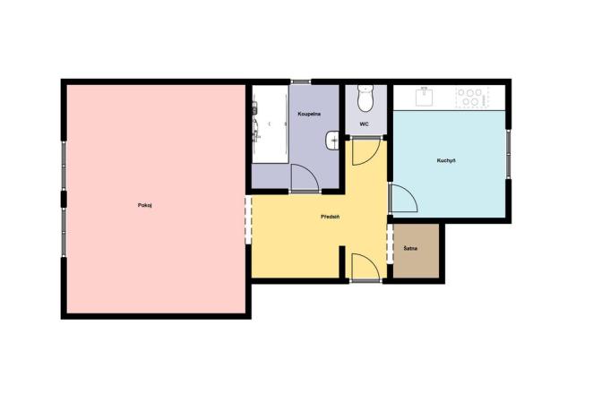 Pronájem bytu 1+1, Brandýs nad Labem-Stará Boleslav - Stará Boleslav, Boleslavská, 49 m2