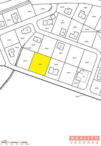 Prodej pozemku pro bydlení, Bavoryně - Na Lhotkách, 1249 m2