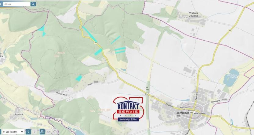 Prodej lesa, Jevíčko, 70821 m2