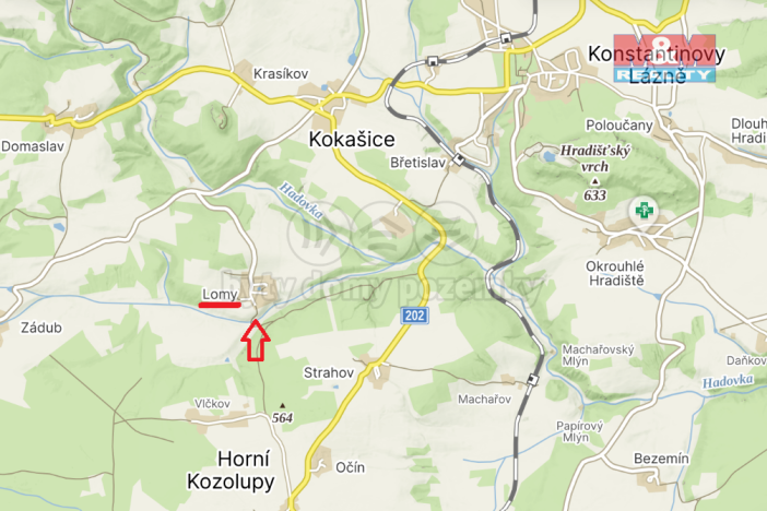 Prodej chalupy, Kokašice - Lomy, 227 m2