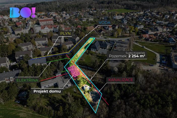 Prodej pozemku pro bydlení, Olomouc - Svatý Kopeček, 2254 m2