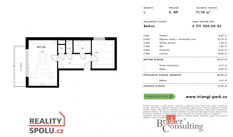 Prodej bytu 2+kk, Plzeň - Jižní Předměstí, Měděná, 71 m2