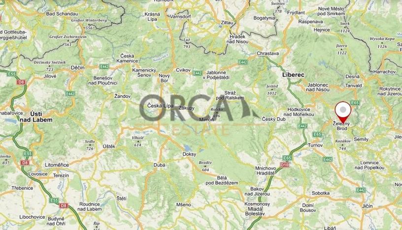 Prodej podílu pozemku, Železný Brod, 406 m2