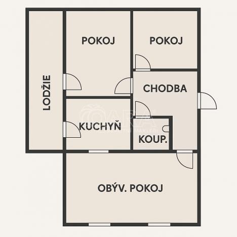Prodej bytu 3+1, Rožmitál pod Třemšínem, Sídliště, 81 m2