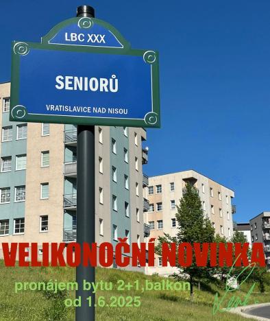 Pronájem bytu 2+1, Liberec - Liberec XXX-Vratislavice nad Nisou, Seniorů, 64 m2
