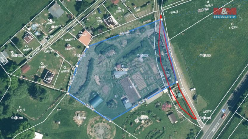 Prodej komerčního pozemku, Sušice - Divišov, 4292 m2