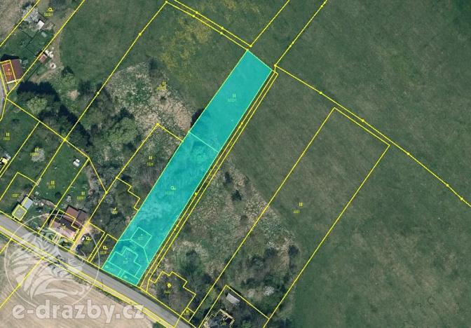 Dražba pozemku pro bydlení, Jiříkov, Filipovská, 3069 m2