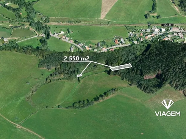 Prodej zahrady, Hynčice, 2550 m2